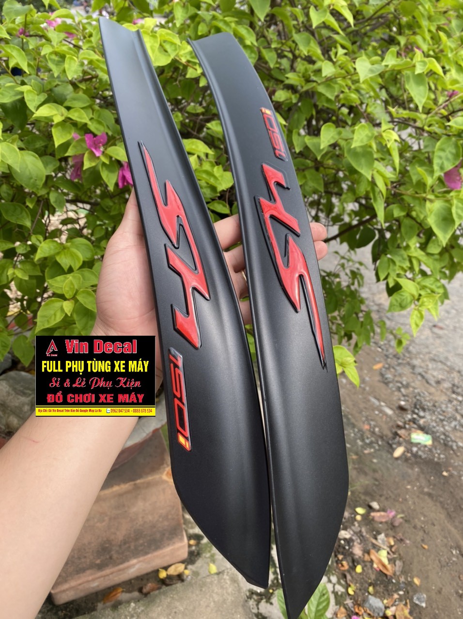 Nẹp hông Sh 2020 Kiểu ý đen nhám