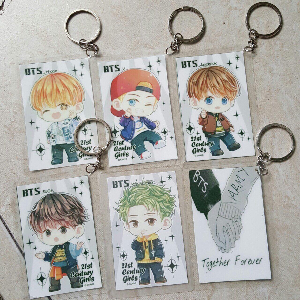 [REPLY] Móc khóa in hình BTS nhiều mẫu REPLY1992