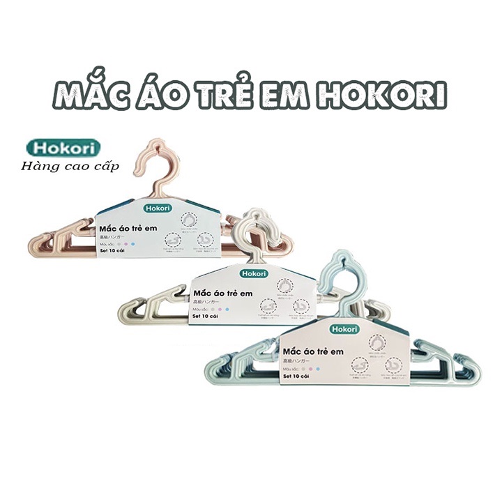 ComBo 10 Móc quần áo trẻ em nhựa cao cấp