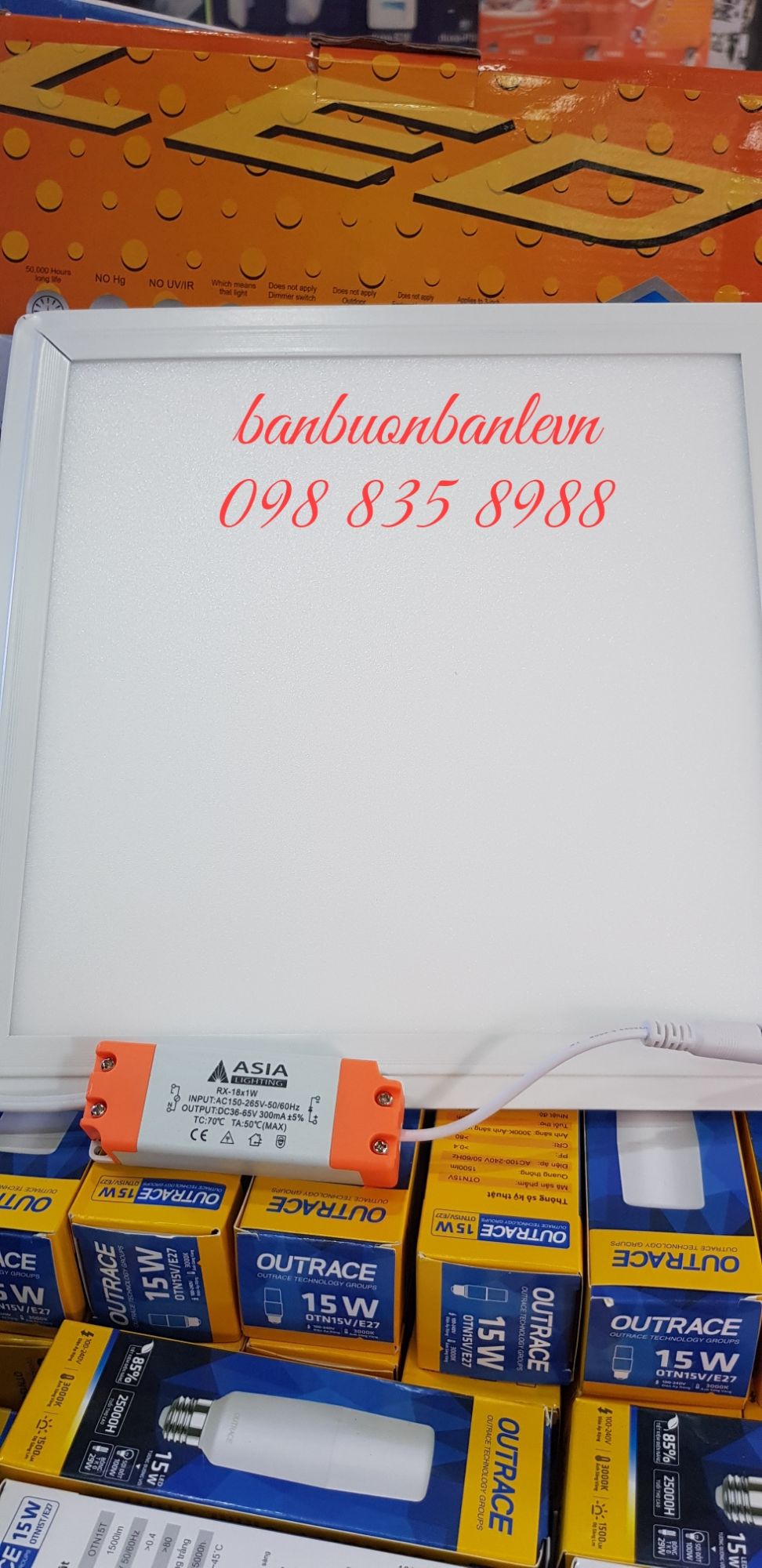 Đèn led panel tấm 30x30 -24w Asia
