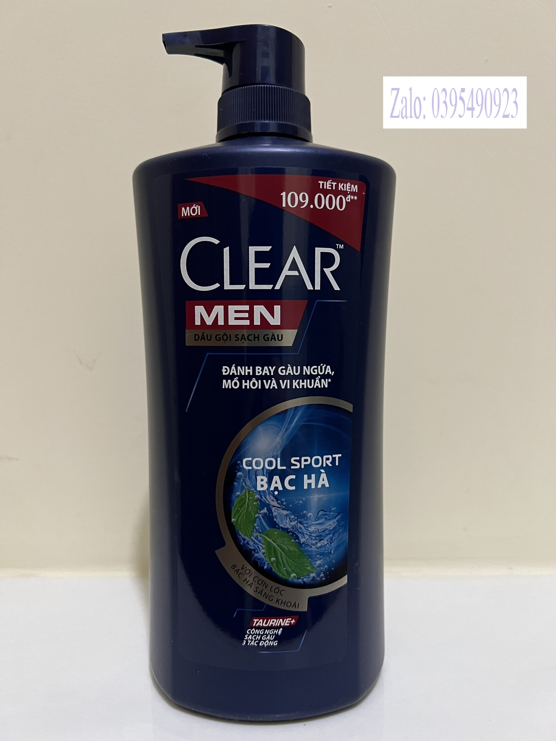 [HCM]Dầu gội Clear men bạc hà mát lạnh 900g (Mẫu Mới Date 2025)