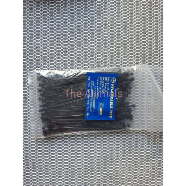 [HCM]Dây rút nhựa màu đen size nhỏ (10cm)
