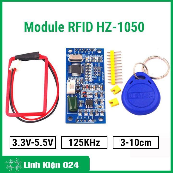 Module rfid hz-1050 125khz 3-10cm 3.3v-5.5v