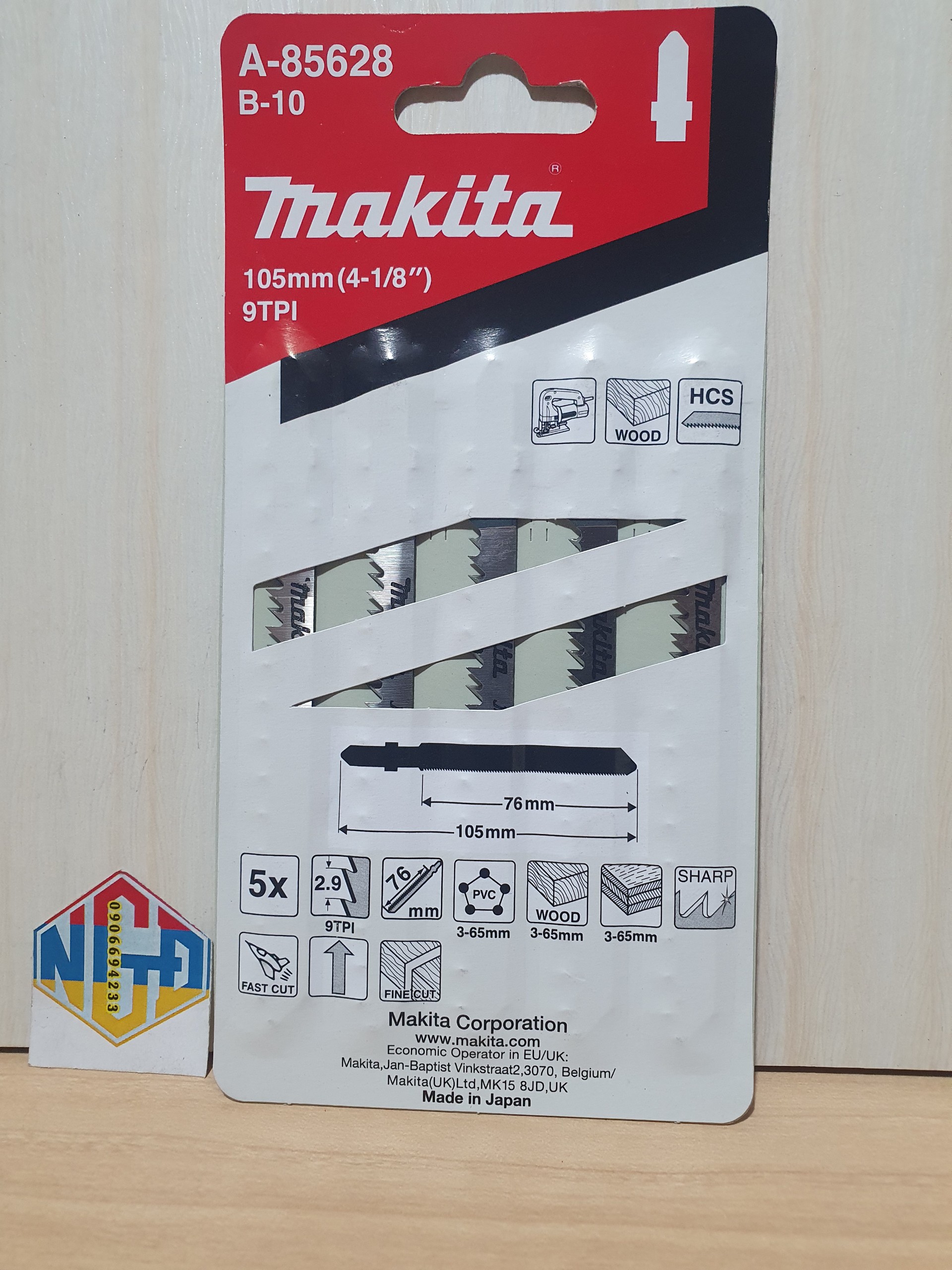Lưỡi cưa lọng B-10,gỗ Makita A-85628 (1 lưỡi)