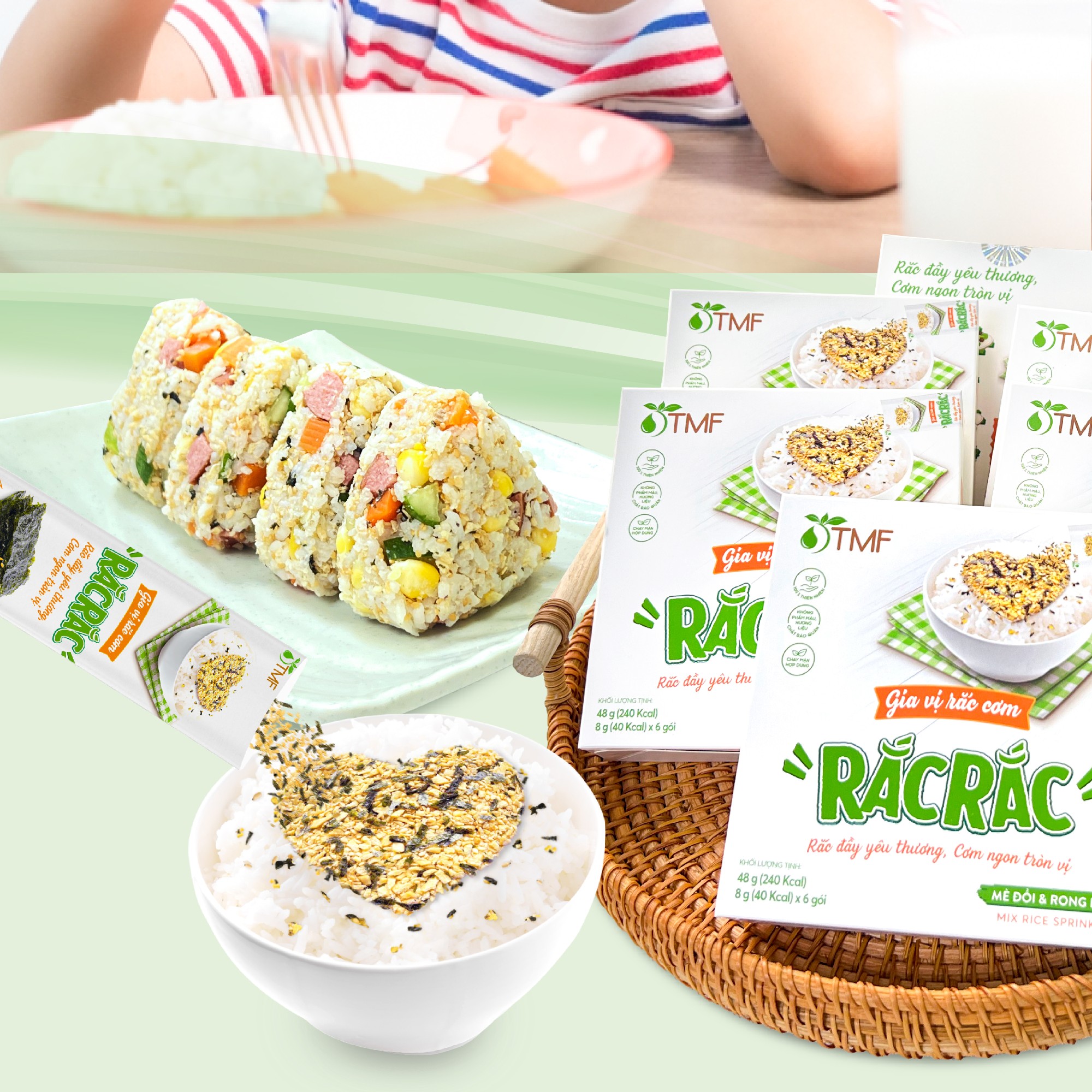 Gia vị rắc cơm lúa mạch rong biển (100gr)