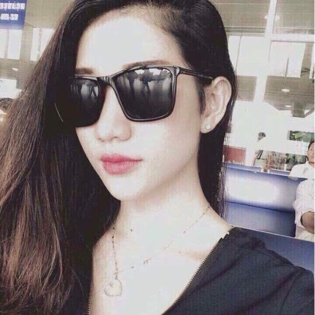[HCM][giá tốt] Mắt kính mát V tây đen thời trang (V NHỎ)