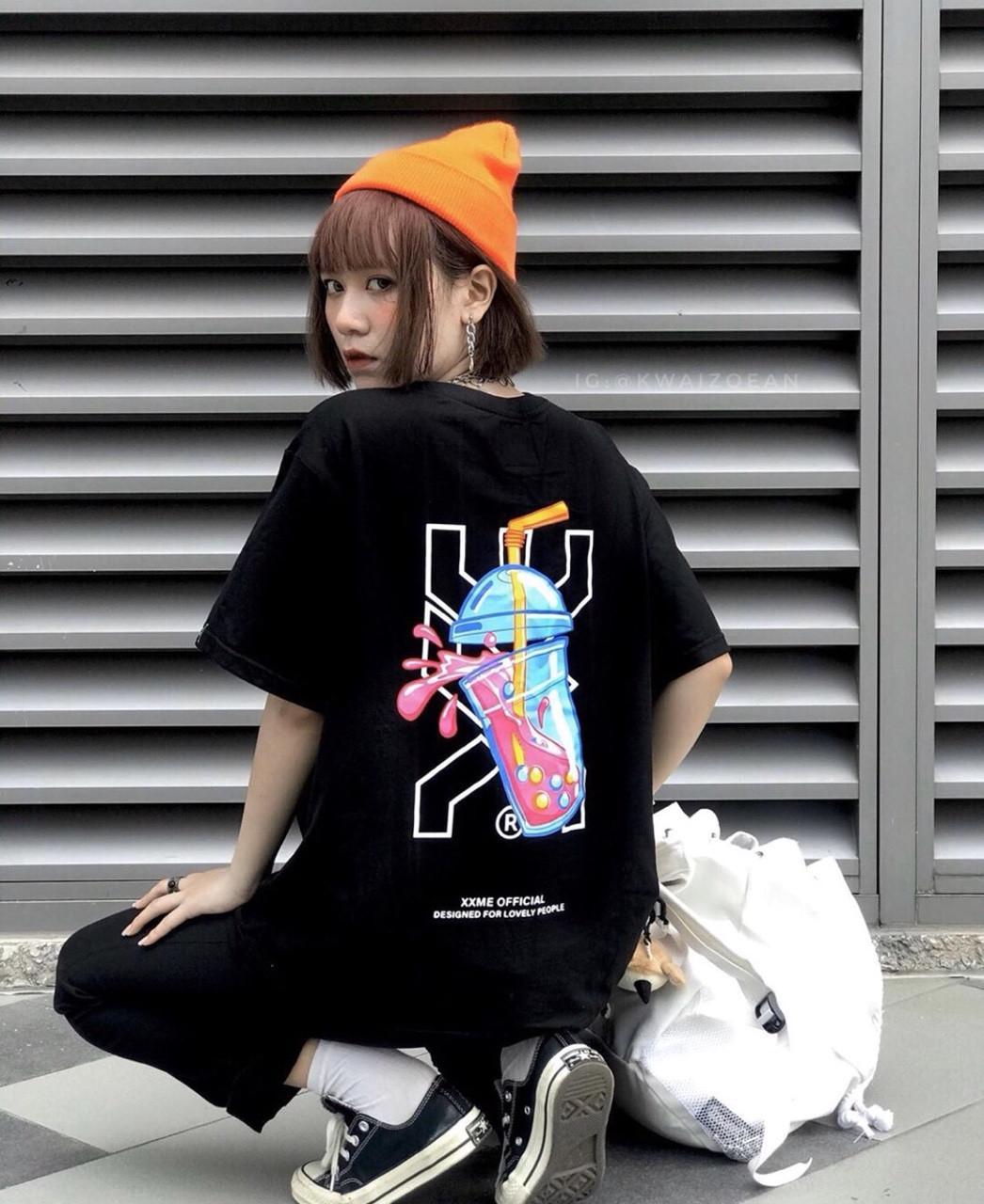Áo thun áo phông TRÀ SỮA XXME - Áo phông form rộng tay lỡ phong cách Hàn Quốc phù hợp cả nam nữ cặp đôi - Tokyo shop