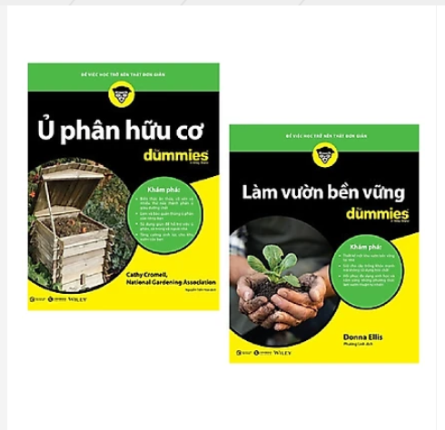 Combo 2 cuốn: ủ phân hữu cơ + làm vườn bền vững