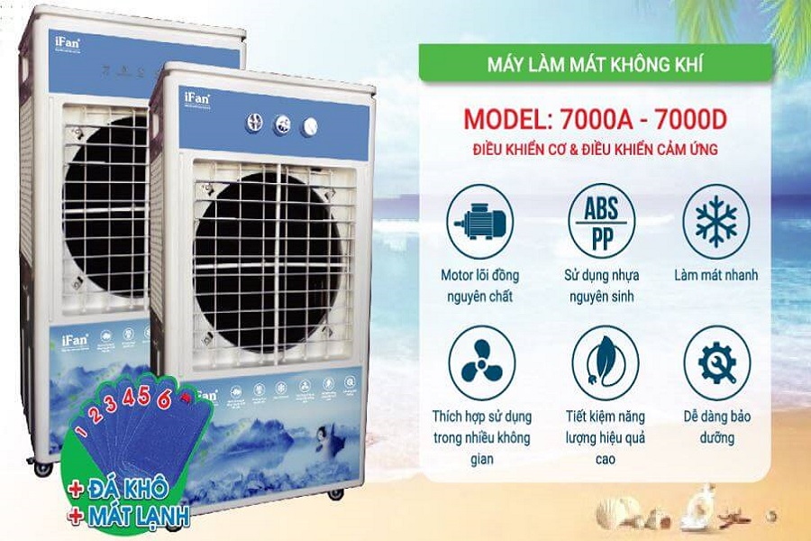 quạt điều hòa làm mát ifan-7000D