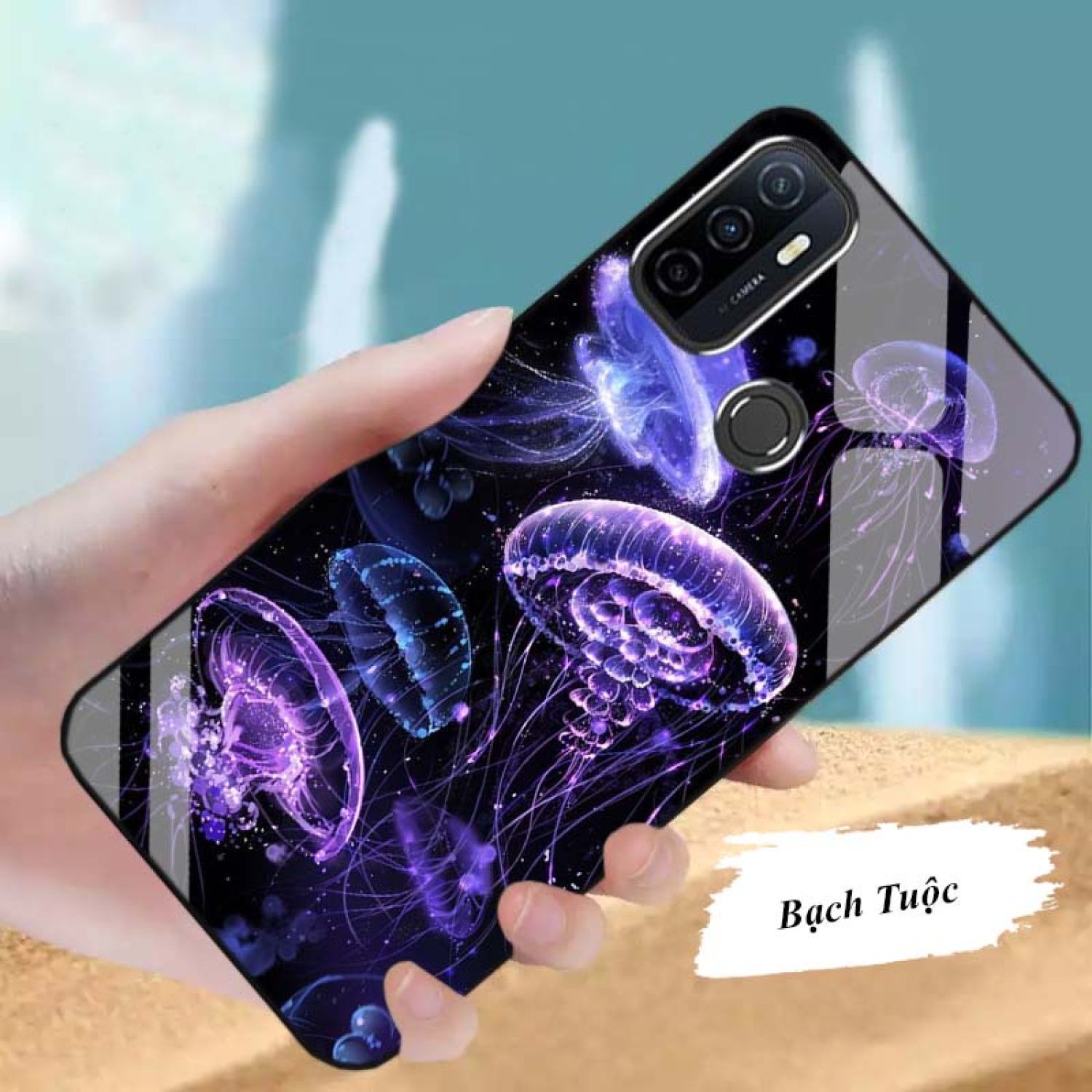 Ốp OPPO A53 Lưng Kính Cường Lực Cao Cấp Mới ƞhất