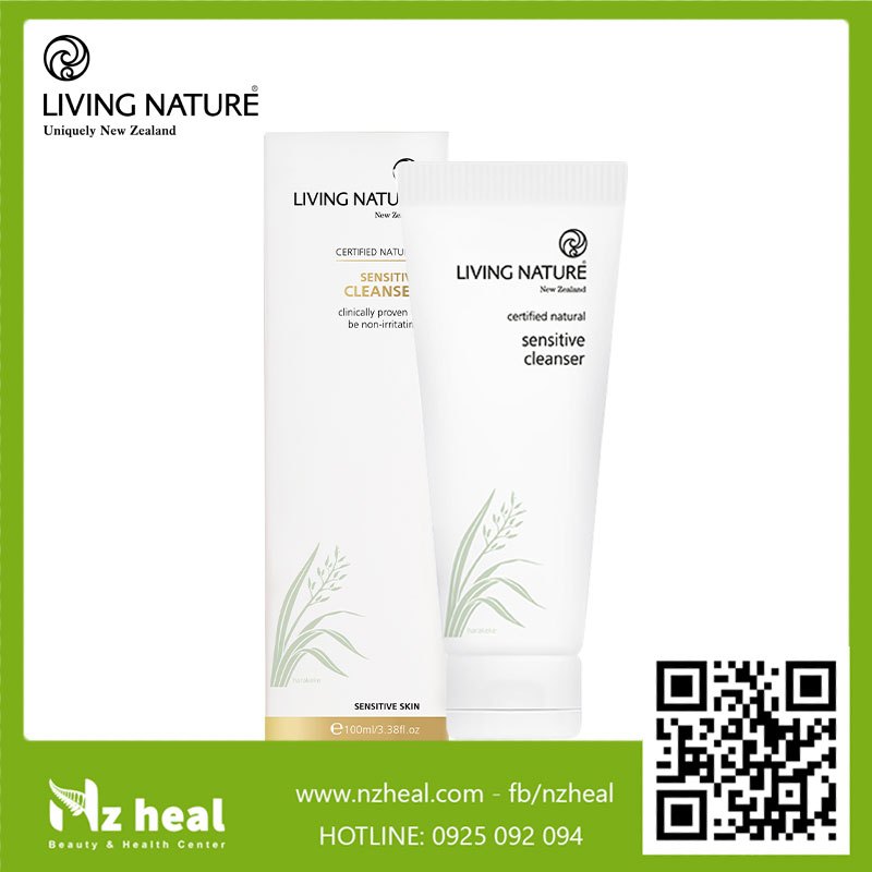 Sữa rửa mặt cho da nhạy cảm Living Nature Sensitive Cleanser 100ml