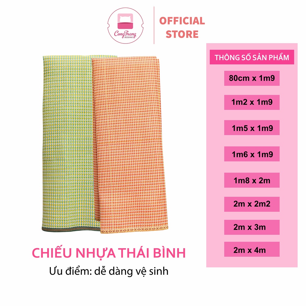 Chiếu Nhựa Thái Bình, chiếu trải ăn cơm Gập Gọn đủ kích thước