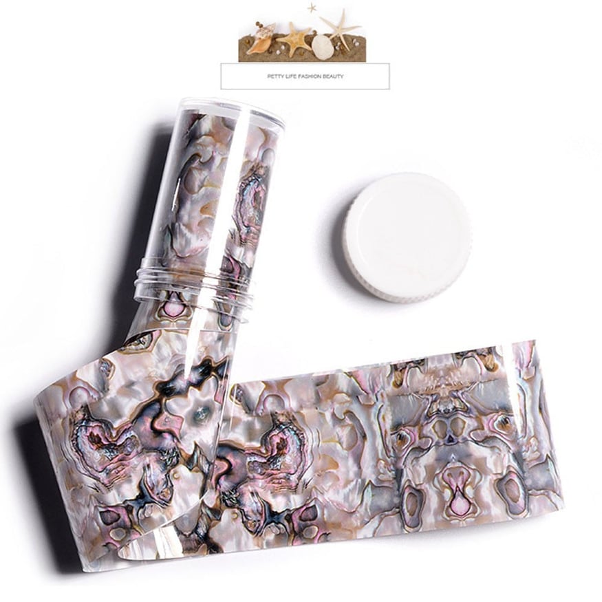 Foil hologram vân đá dán móng nghệ thuật