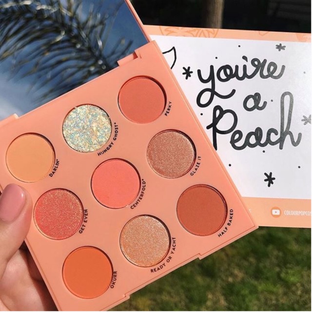 BẢNG PHẤN MẮT COLOURPOP BABY GOT PEACH-  HAPPY HOUSE