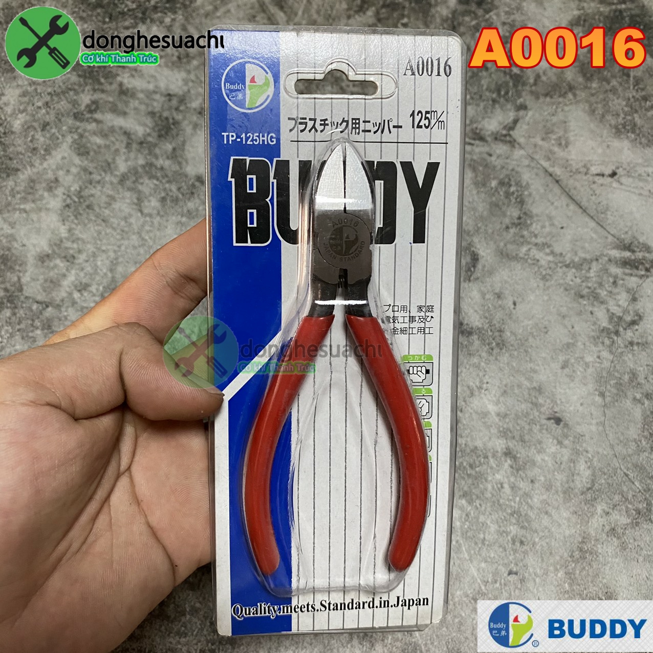 Kềm cắt buddy a0016 125mm đài loan
