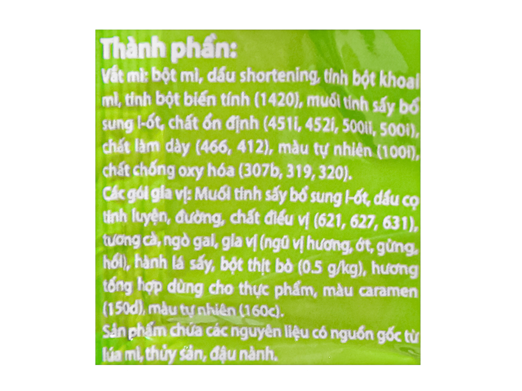 Thùng 30 gói mì Unif vị bò rau thơm 72g