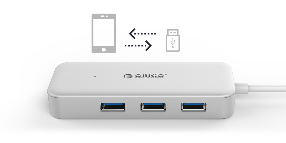 [HCM]Hub 4 Cổng Usb 3.0 Orico Type C cho Mac