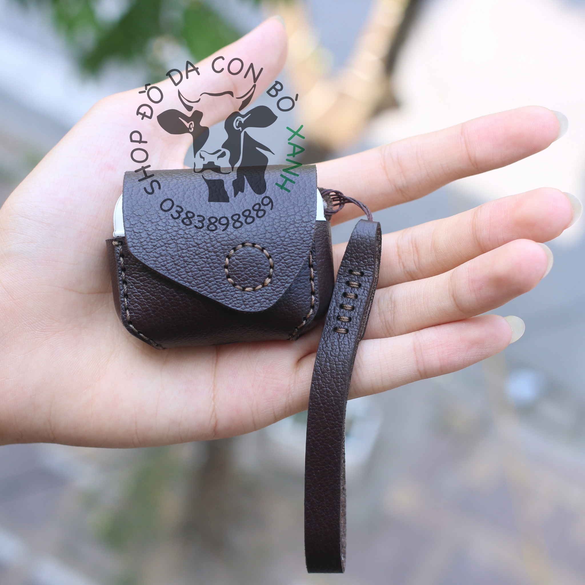 Bao da Airpods Pro, Airpod Pro handmade da thật