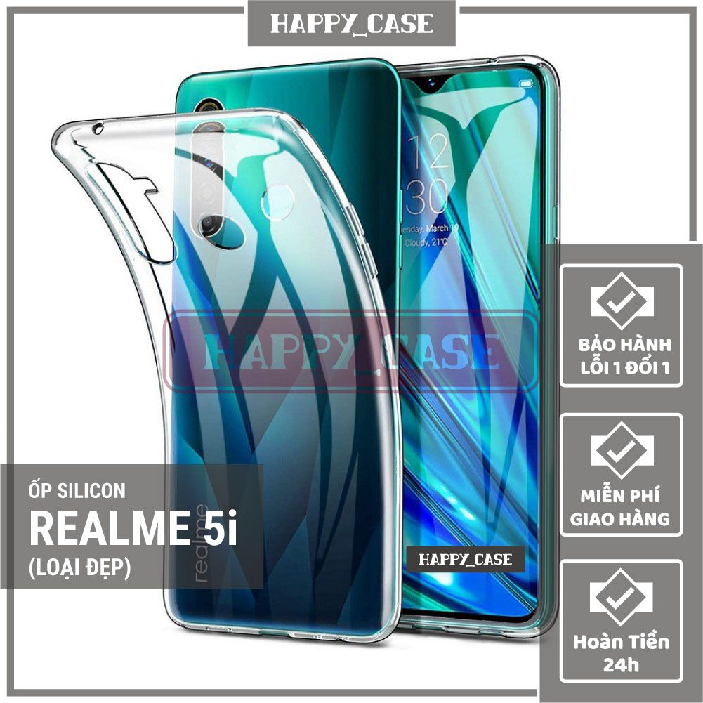 Ốp Lưng Điện Thoại Realme 5i Thin Transparent Silicon