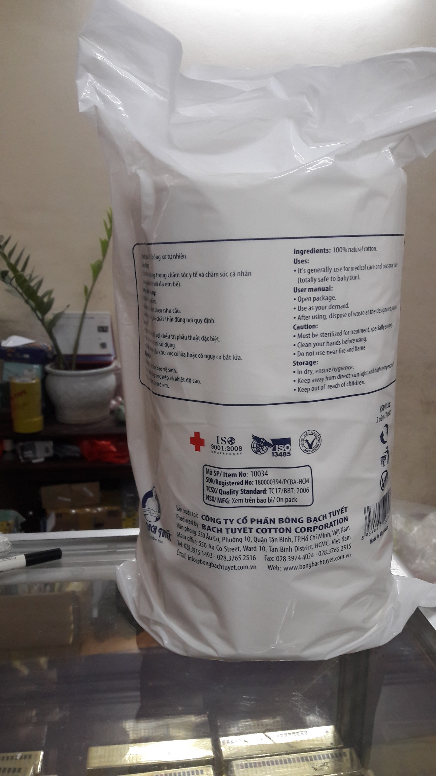 BÔNG CUỘN BẠCH TUYẾT 1KG