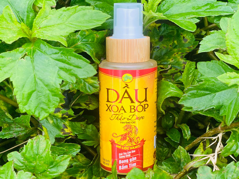 Dầu xoa bóp thảo dược (85 ml hổ lộc vàng)