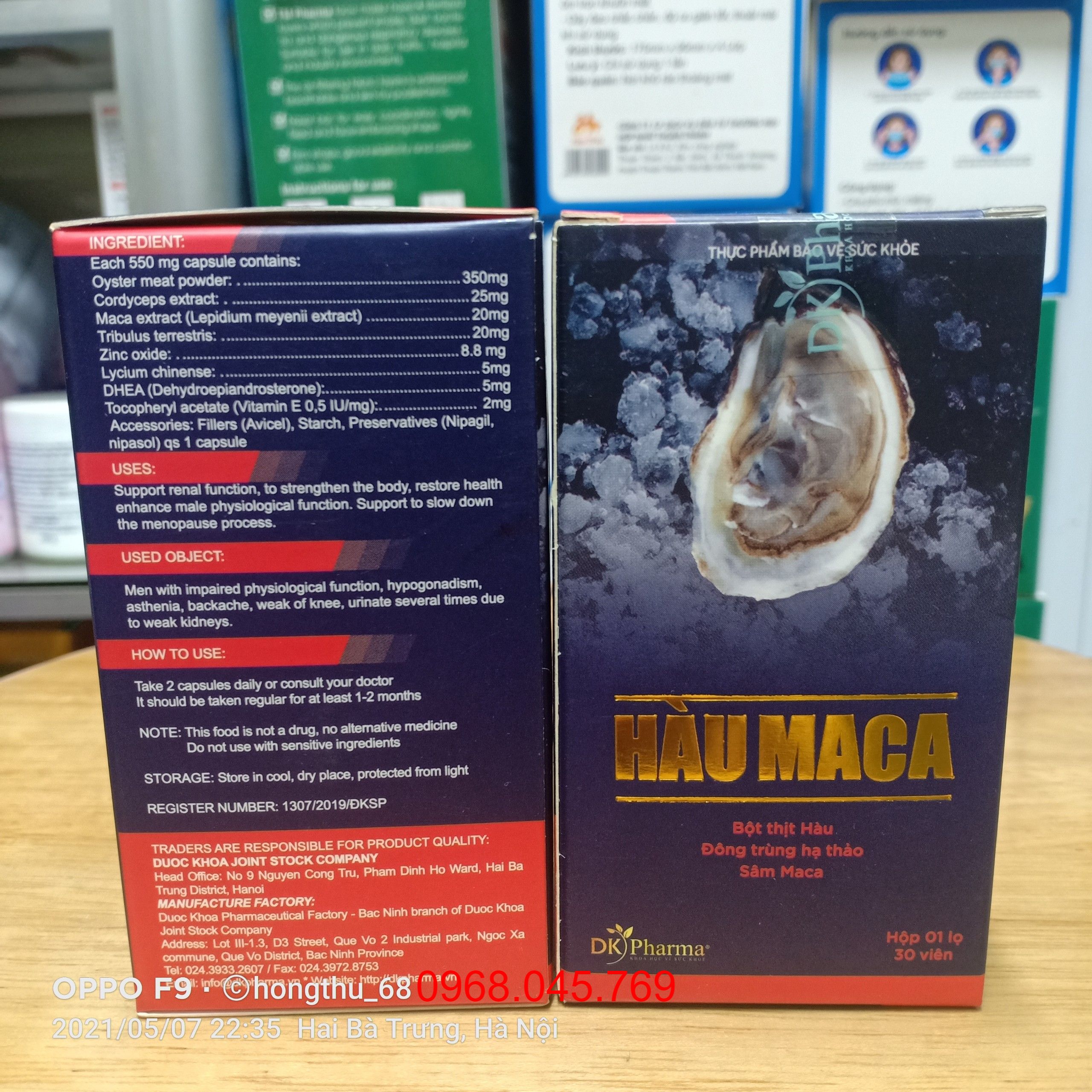 Hàu Maca  - Hộp 30 Viên