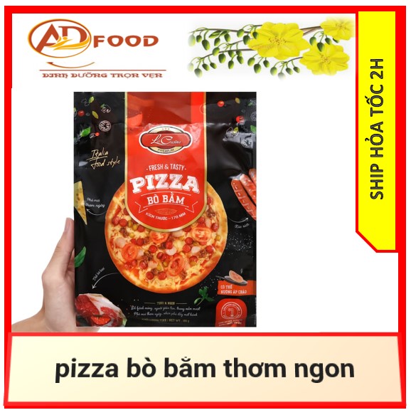 pizza bò bằm size 15 gói 140g