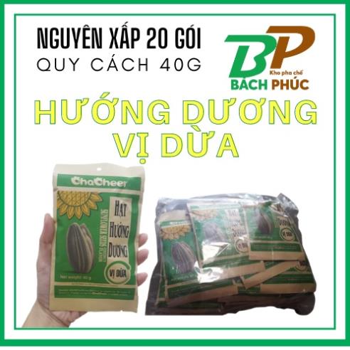 Hướng dương Vị Dừa CHACHEER Hướng Dương Dừa XẤP 20 GÓI 40G