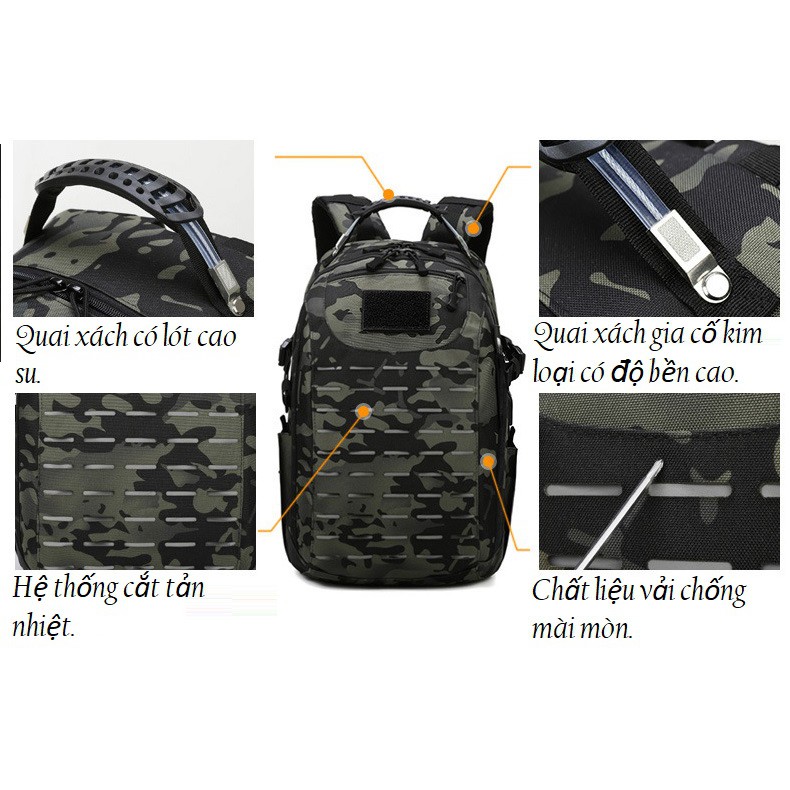 [HCM]Balo đựng laptop chiến thuật .