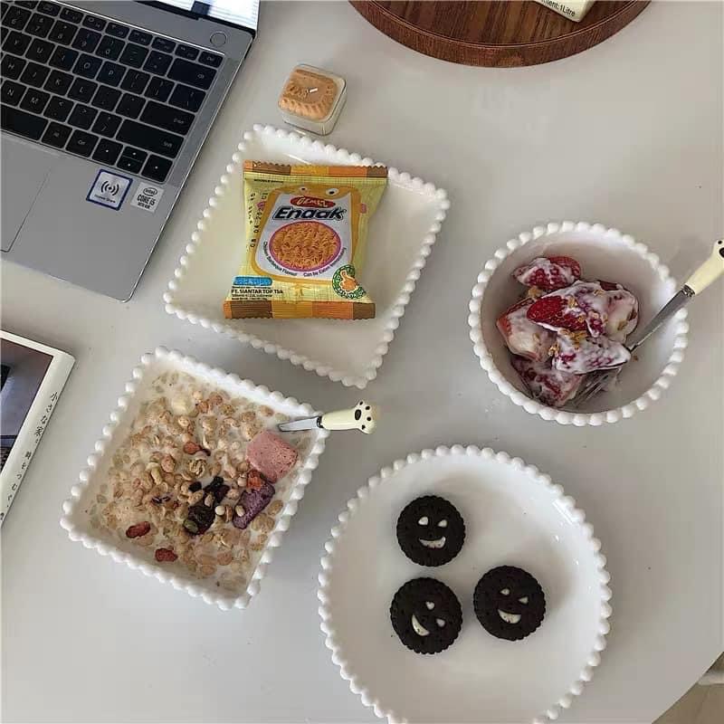 [CỰC XINH] Set bát Đĩa Tiểu Thư Bằng Sứ