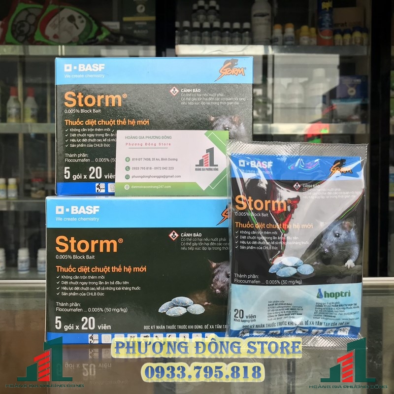 Thuốc diệt chuột dạng viên STORM (20 viên)