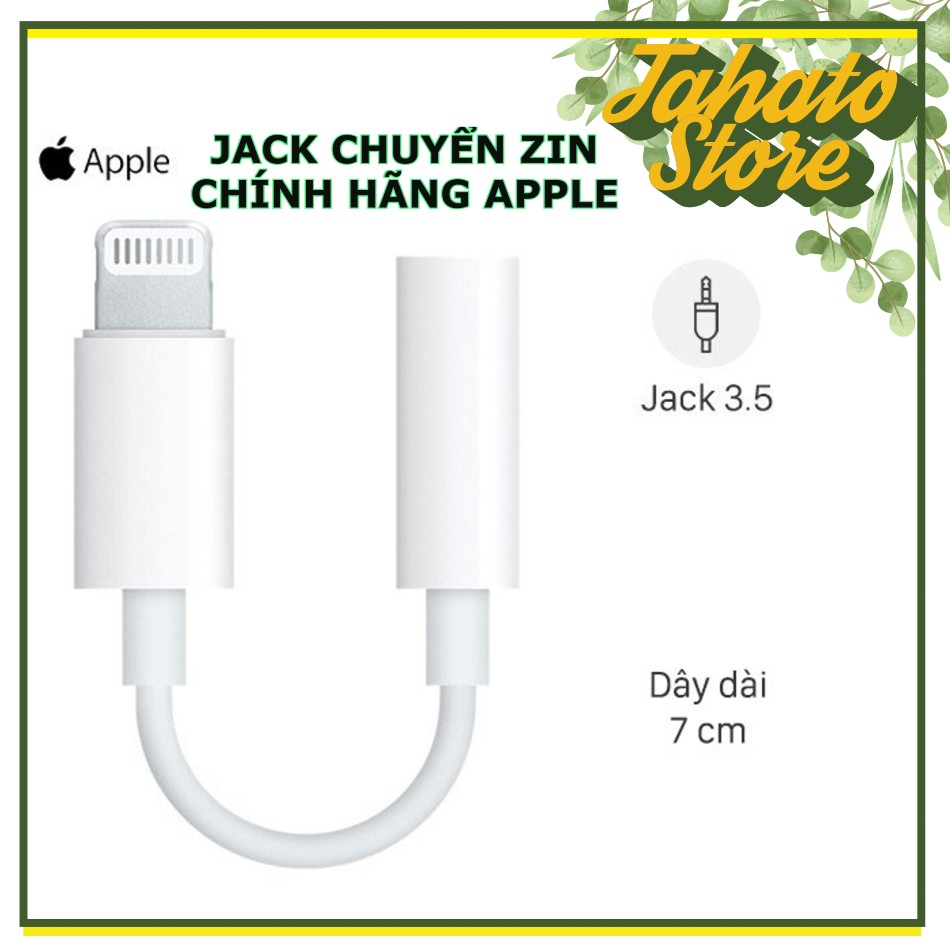 Jack chuyển đổi tai nghe 3.5mm to lightning jack iphone 7/8/x/xsmax/11promax