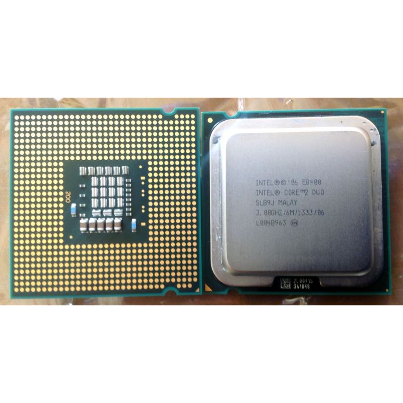 Chip CPU Intel core 2 duo E8400 6M 3.0GHz socket 775 chính hãng kho hàng sỉ Phú Thành CPU E8400 lắp main g41, g31, p31, p33 tốt