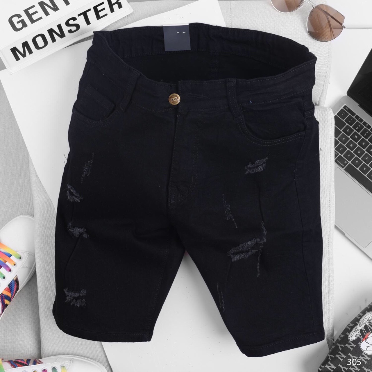 QUẦN SHORT JEAN NAM CO GIÃN CAO CẤP  PHONG CÁCH TRẺ TRUNG THỜI TRANG BINSTORE94  B23