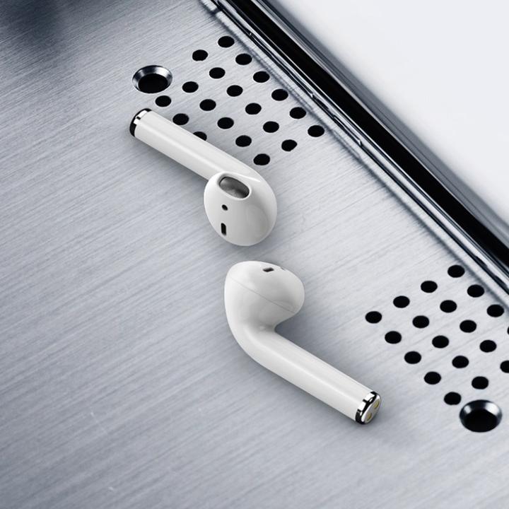 Wireless Bluetooth V5.0 headset with Hoco ES20 400mAh charging cover (White)