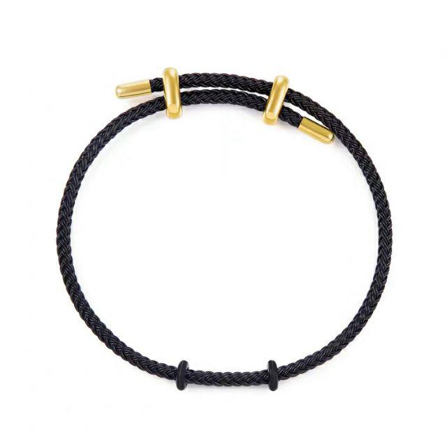 Vòng tay dây thép đeo charm [TẶNG CHẶN CAO SU]