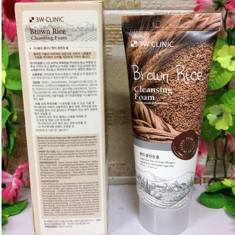 Sữa Rửa Mặt 3W Clinic Gạo100ml Hàn Quốc