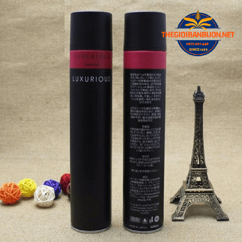 Gôm xịt tóc Luxurious 320ml - Keo vuốt tóc giá rẻ