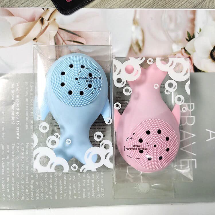 Cọ rửa mặt và massage hình cá siêu dễ thương