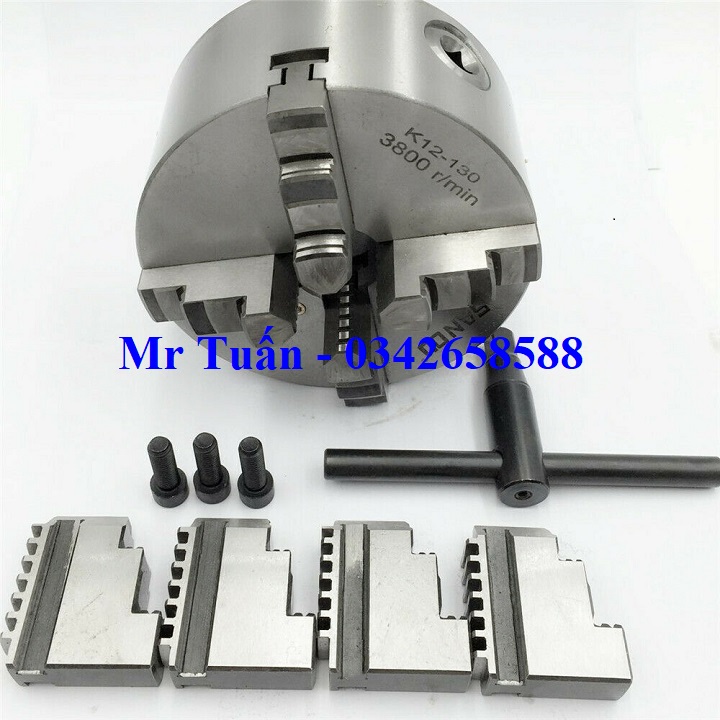 Mâm cặp 4 chấu 130mm K12-130