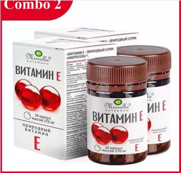 Vitamin E đỏ [COMBO 2 HỘP] hộp 30 viên Vitamin mờ nám sáng da dưỡng da tốt cao cấp