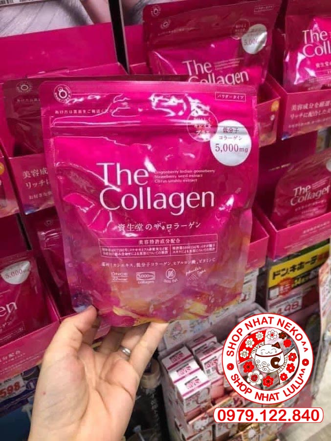 the collagen Shiseido Nhật bản dạng bột date mới