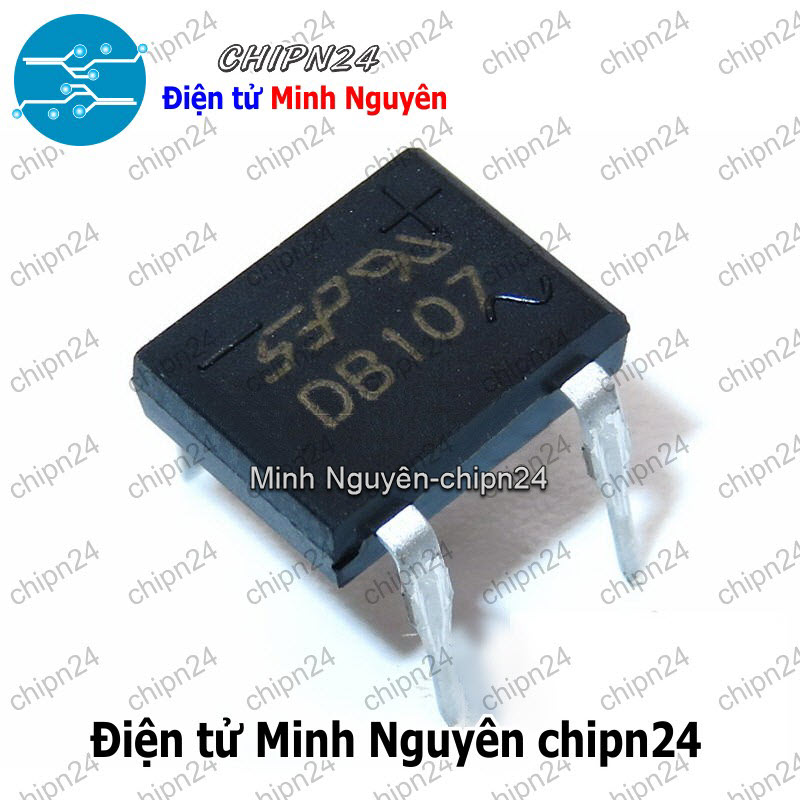 [5 con] (K459) Cầu Diode DB107 1A 700V (1A vuông) - HH000226