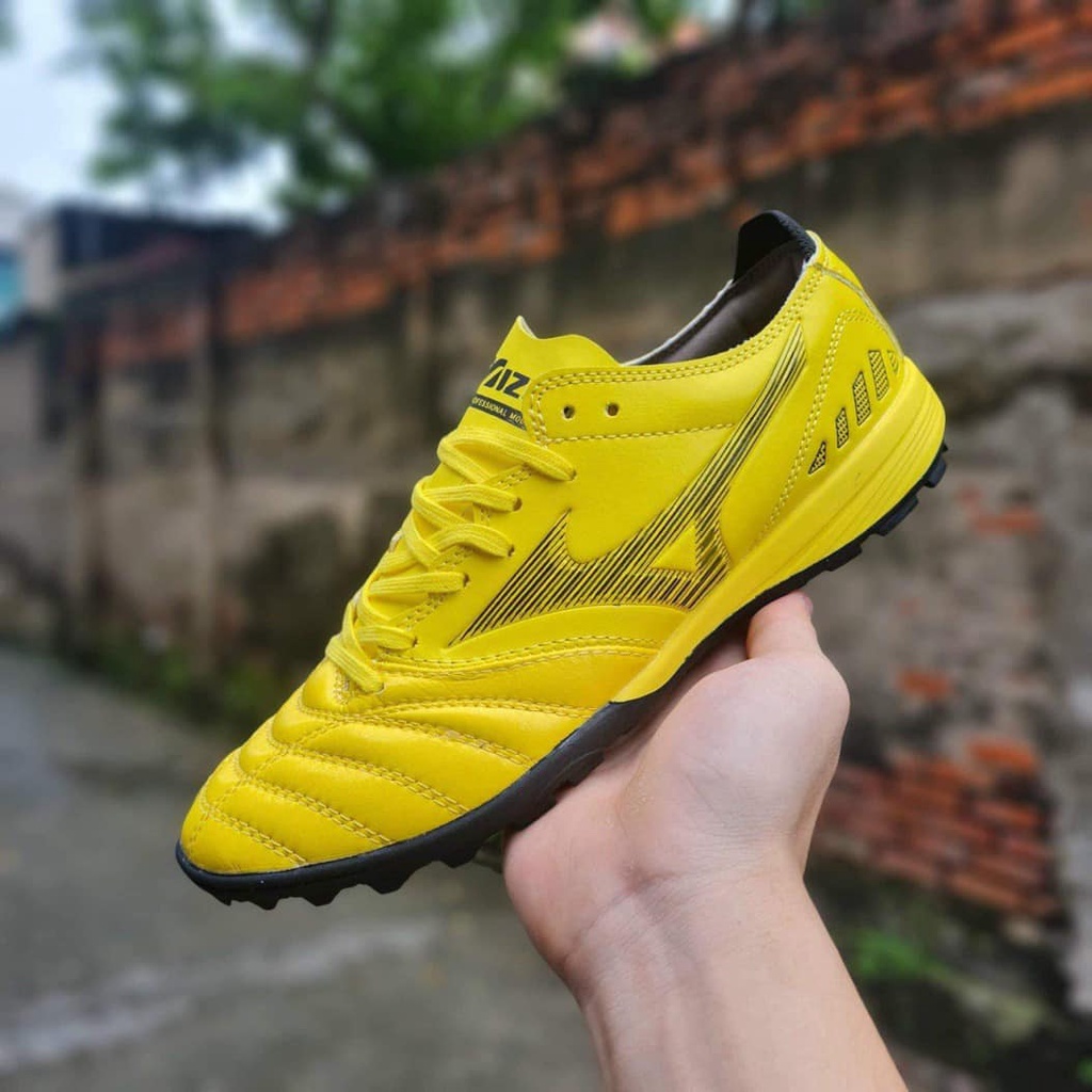 Giày Bóng Đá, Giày Mizuno Neo 3 Màu Vàng Đế Đen