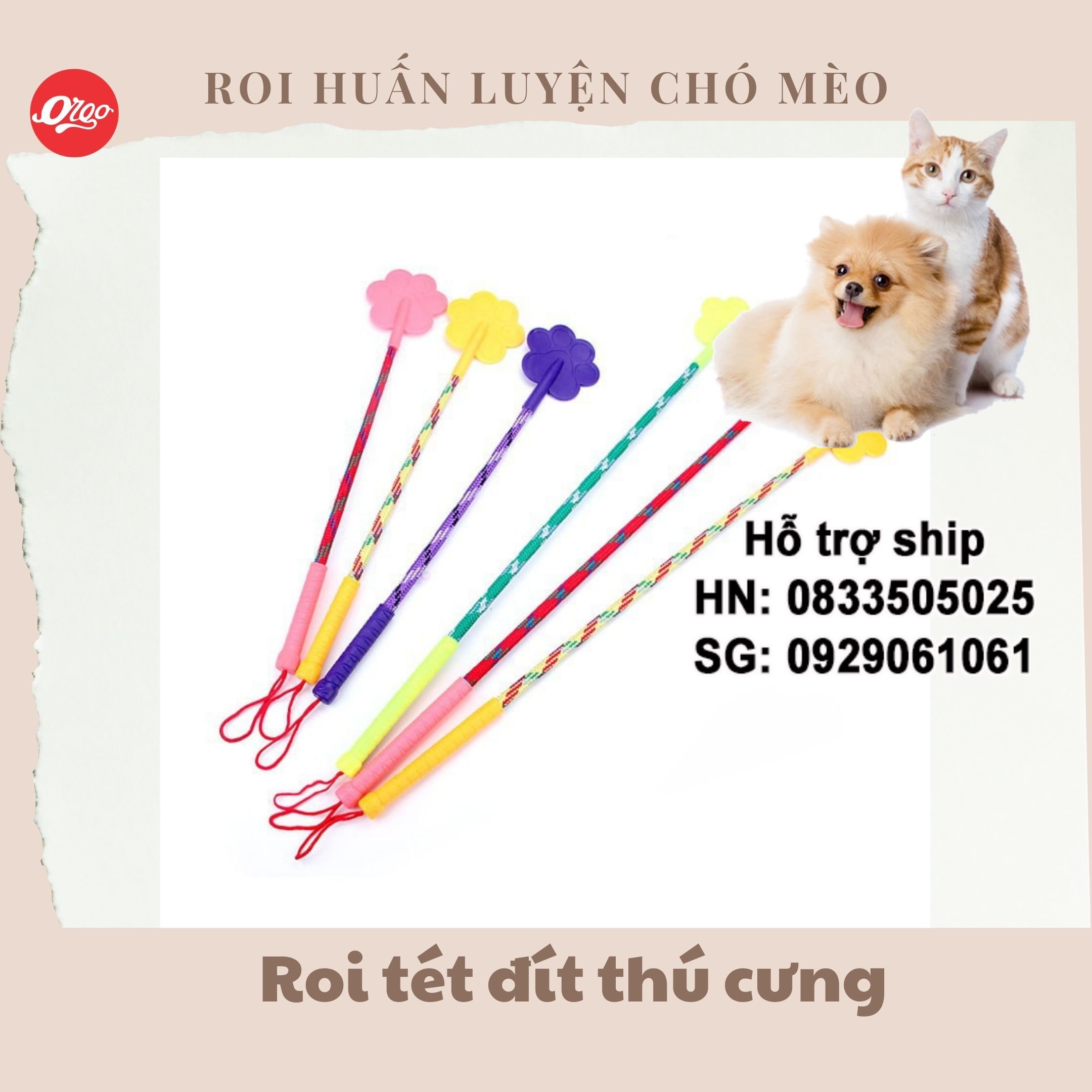 Orgo - Đả cầu bổng roi tét đít chó mèo huấn luyện thú cưng