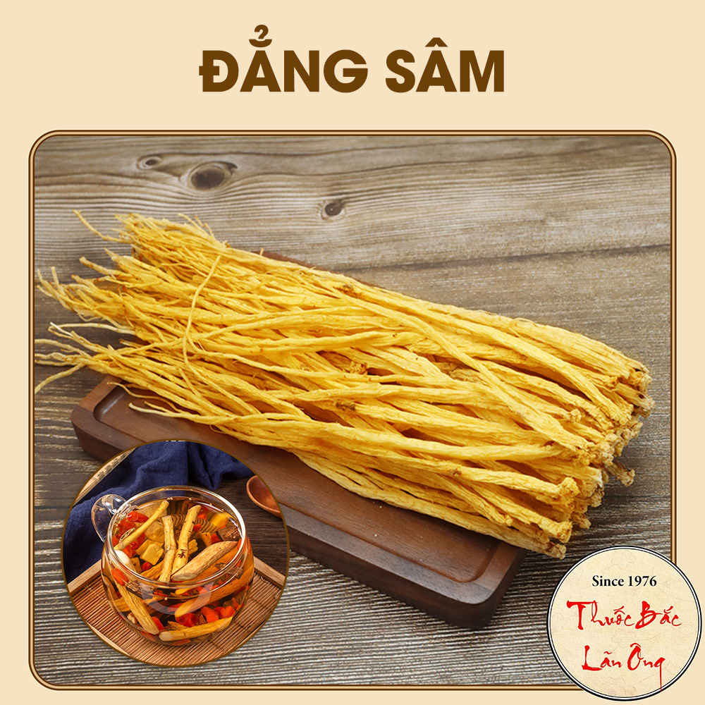 Đẳng sâm 100g, hàng loại 1, sợi to, vàng, thơm, đảng sâm làm trà, sắc nước, bồi bổ sức khỏe - Lãn Ông
