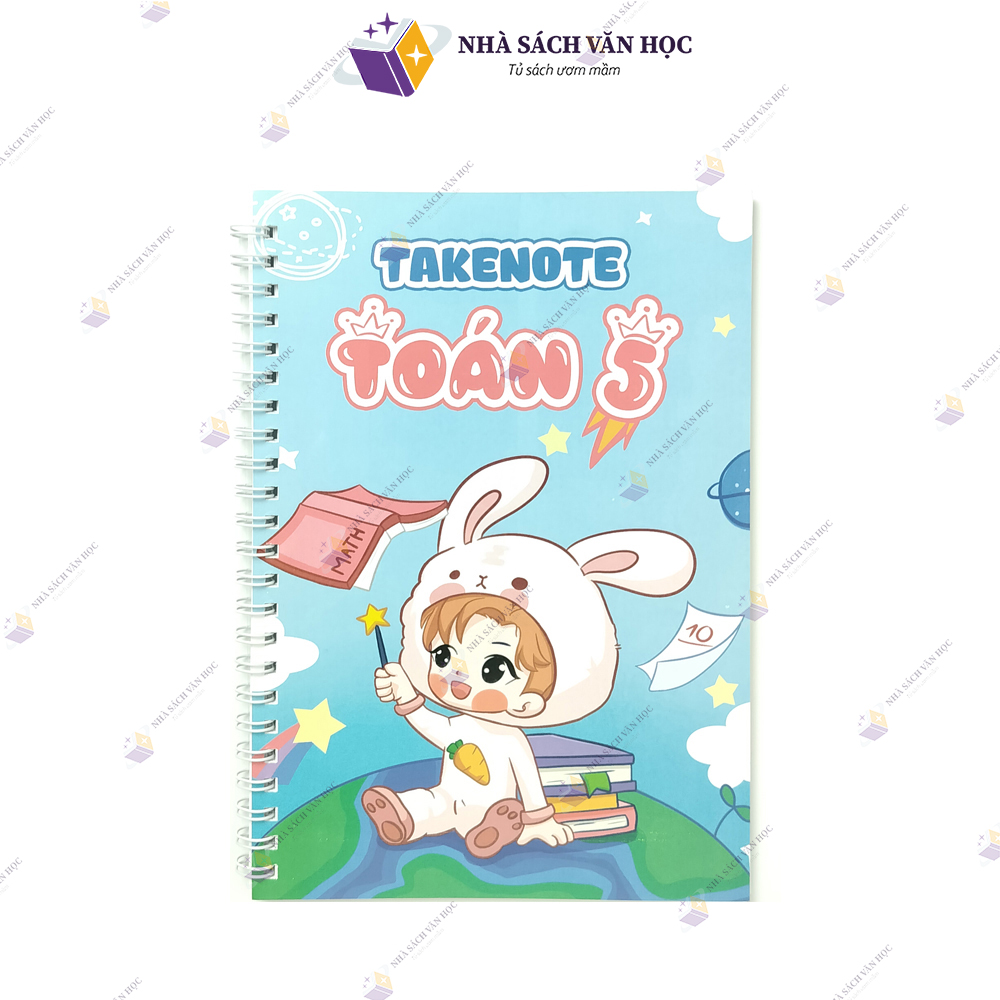 Sách - sổ tay takenote toán lớp 5 - khổ giấy a5