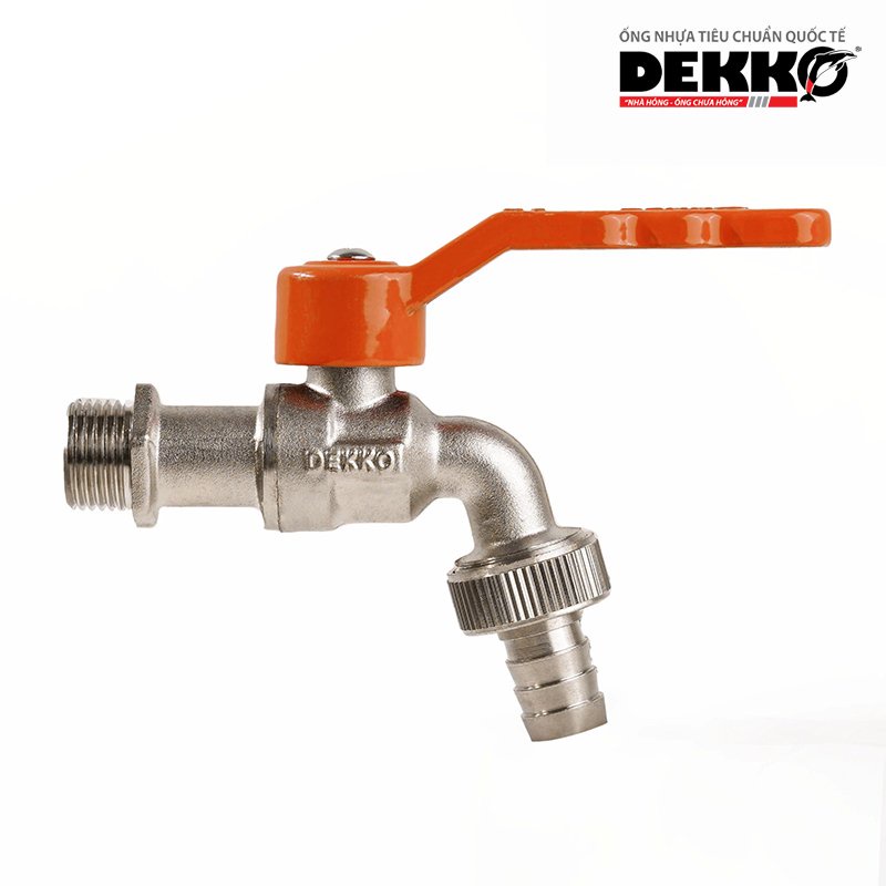 Vòi gạt đồng mạ Niken Dekko phi 15