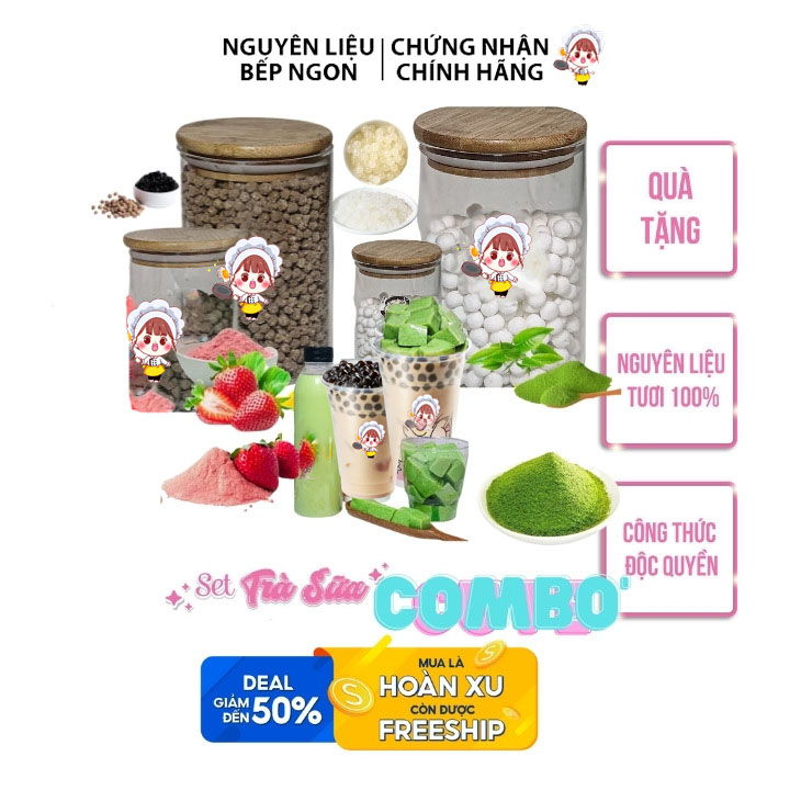 PUDDING MATCHA 500G - NGUYÊN LIỆU BẾP NGON