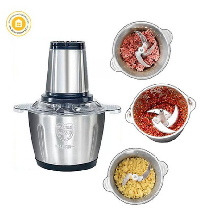 MÁY XAY THỊT ĐA NĂNG INOX 4 LƯỠI SIÊU BỀN(BẢO HÀNH 1 NĂM)